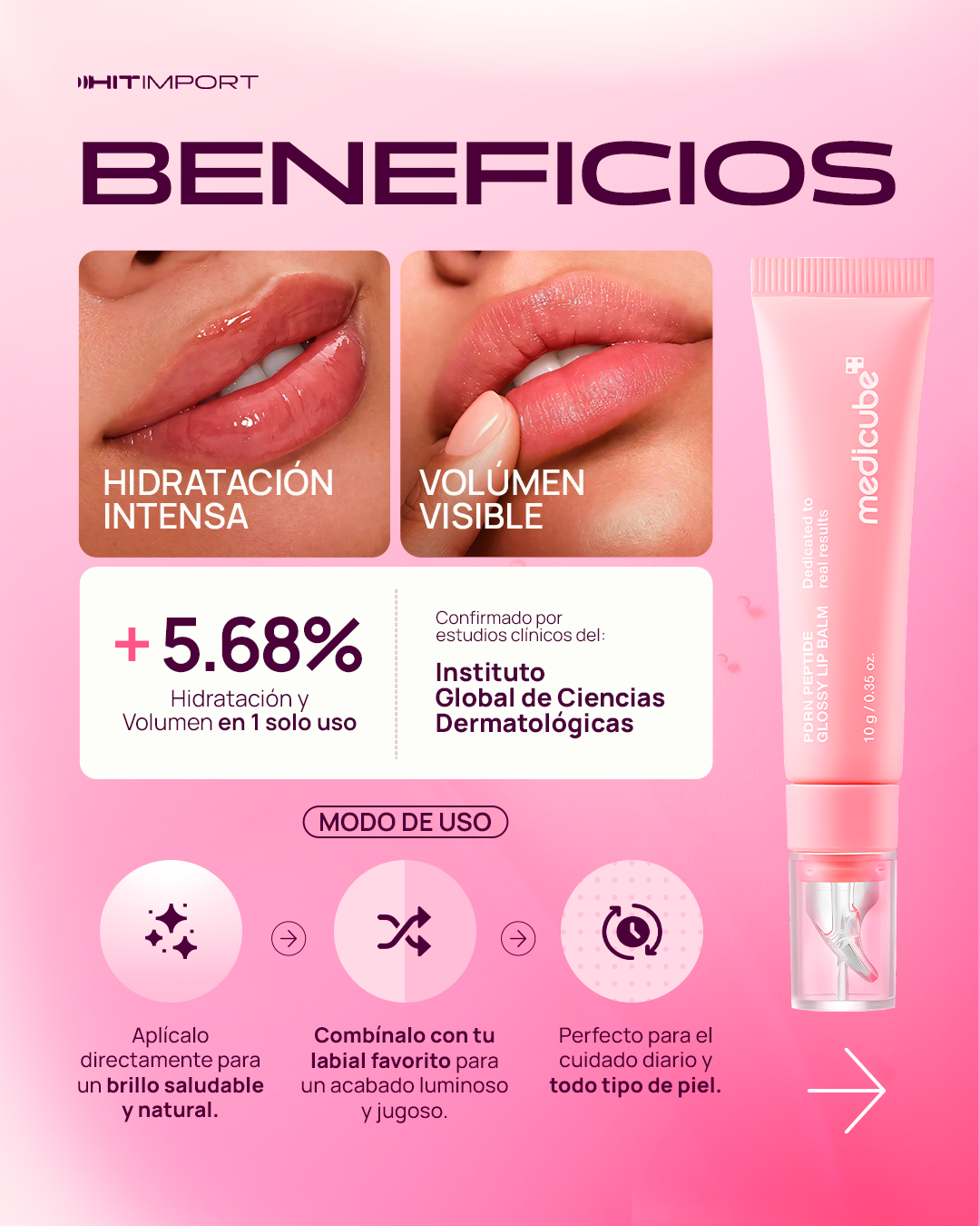 PDRN PEPTIDE GLOSSY LIP BALM MEDICUBE