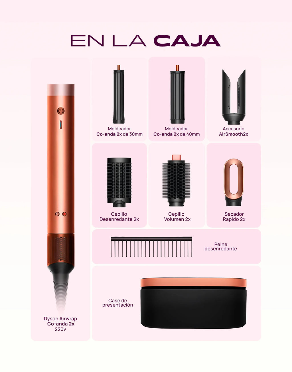 Dyson Airwrap Coanda 2x Amber Silk