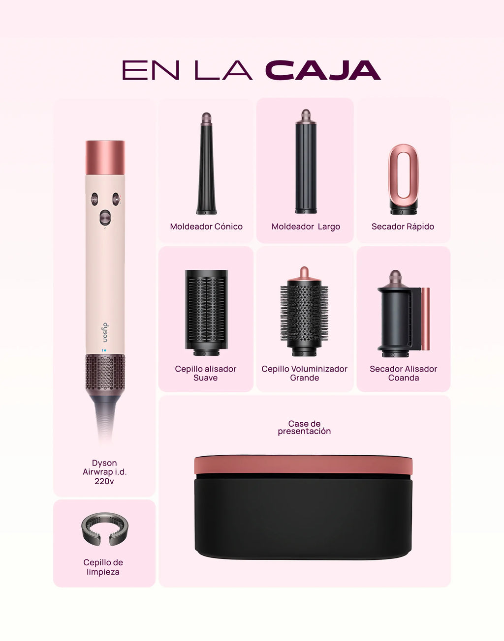 Dyson Airwrap ID Ceramic Pink 220v