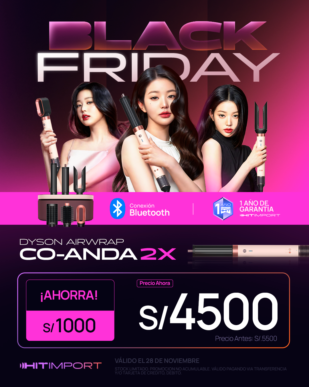 DYSON COANDA 2X PINK